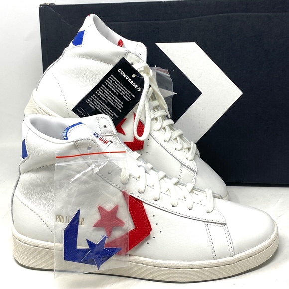 Converse Shoes Converse Pro Leather Hi Shoes Vintage White Red